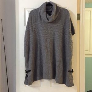 Turtleneck poncho/sweater